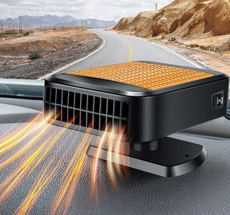QEPJO Portable Car Heater,12V Heater for Car,200W Fast Heating Defroster Windshield Car Heater That Plugs into Cigarette Lighter for Car - Image 1